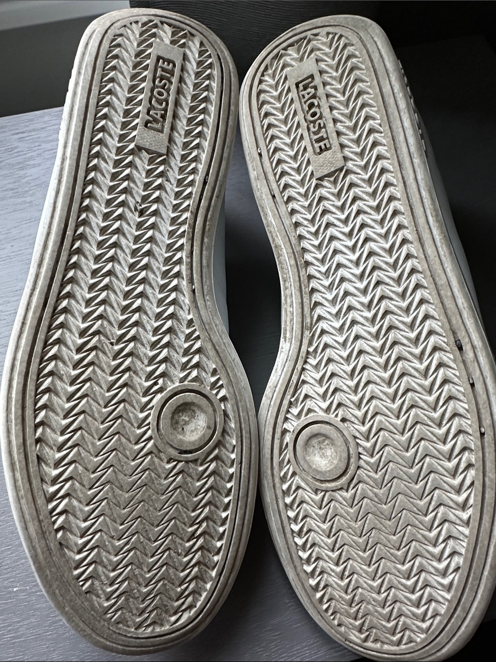 Lacoste White Leather Sneakers with Green Croc Accent Size 8.5 - Picture 5 of 7